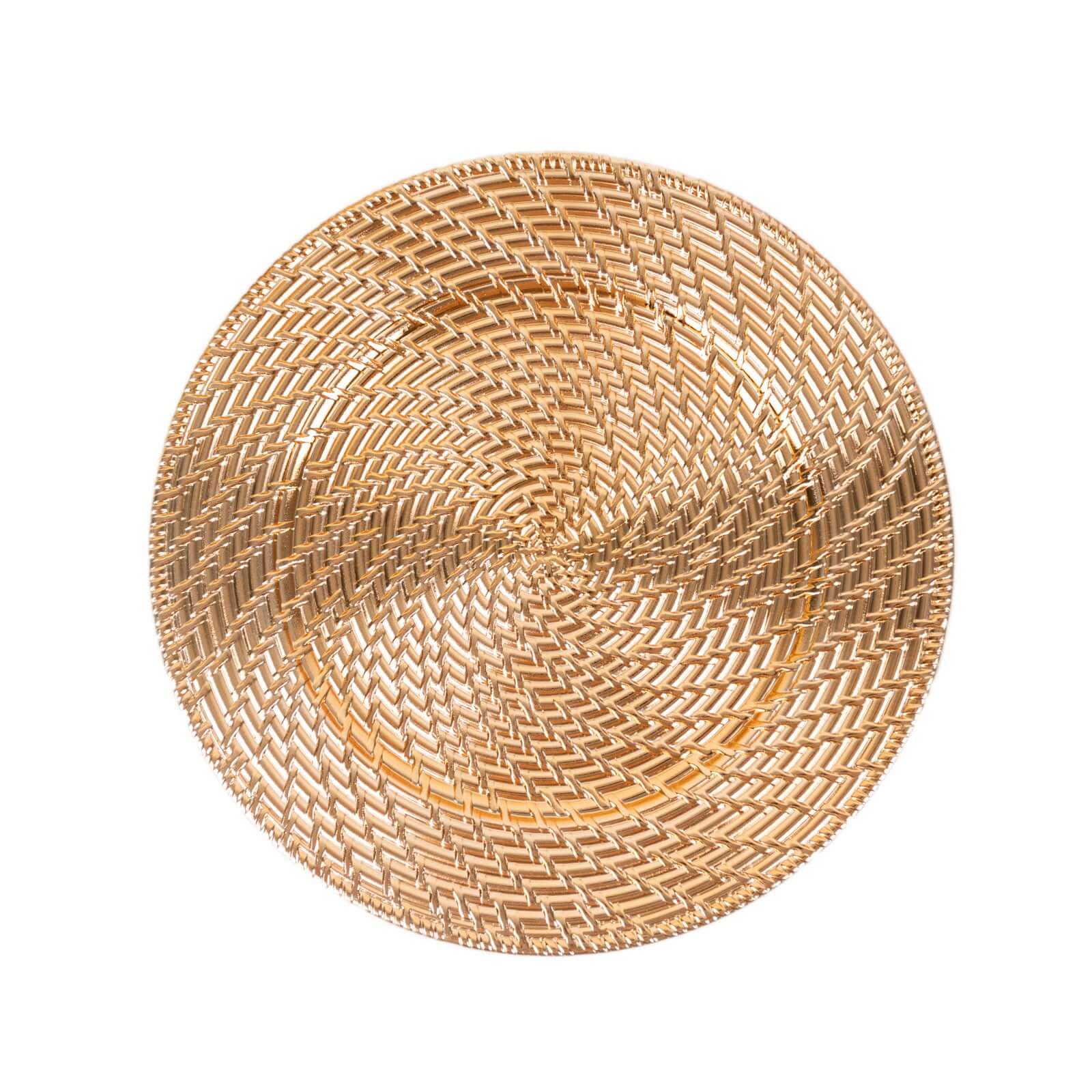 Gold Woven Charger Plate - Image 3