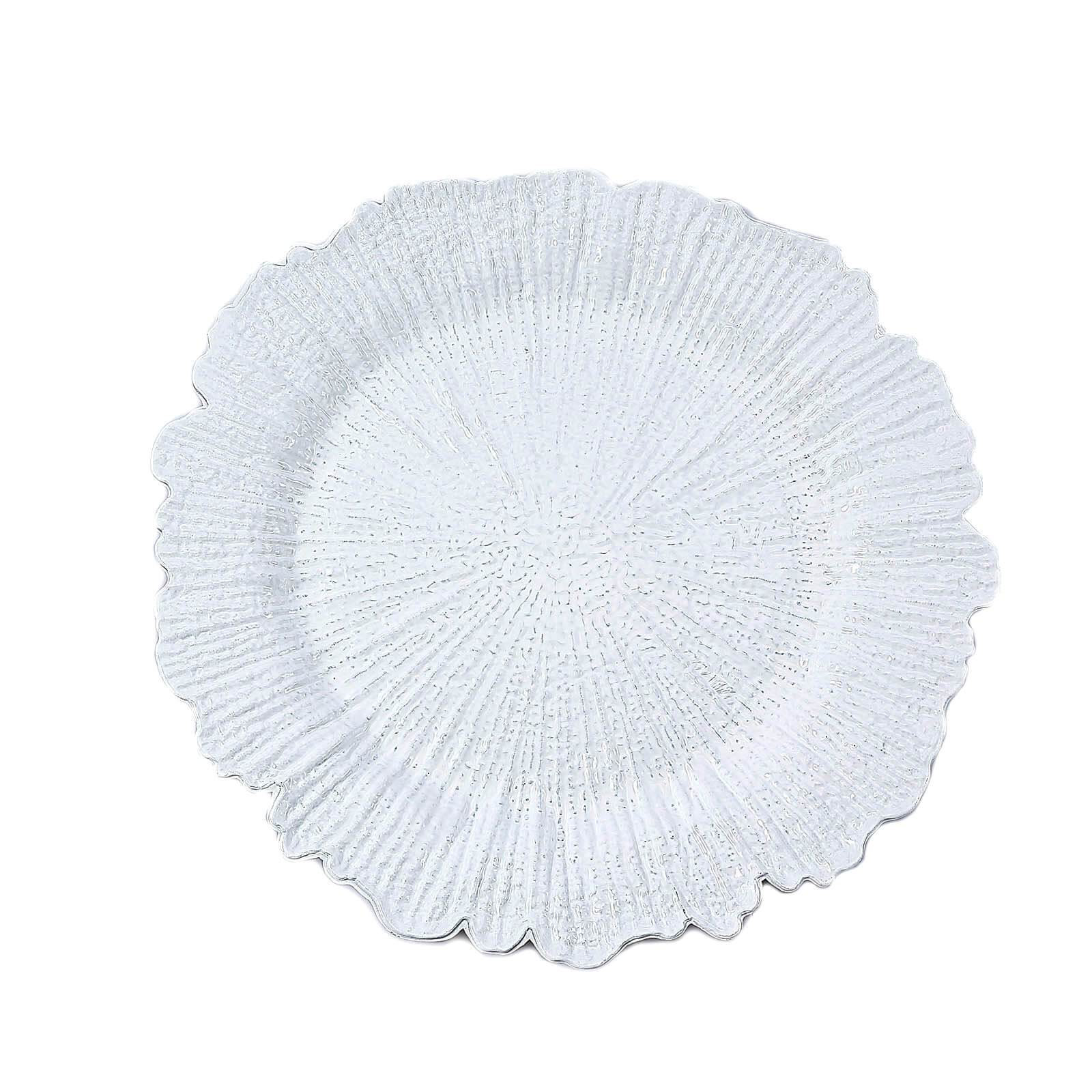Clear Scalloped Charger Plate - Image 3