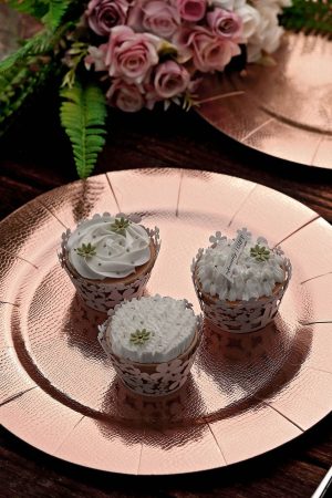 Blush Pink Textured Charger Plate,