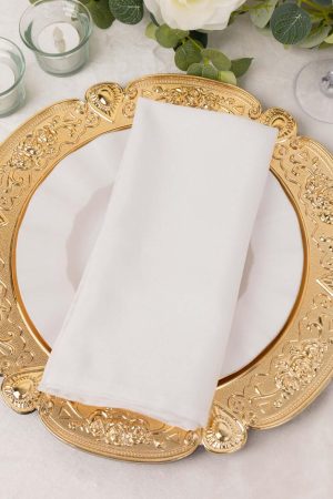 Ornate Gold Embossed Charger Plate