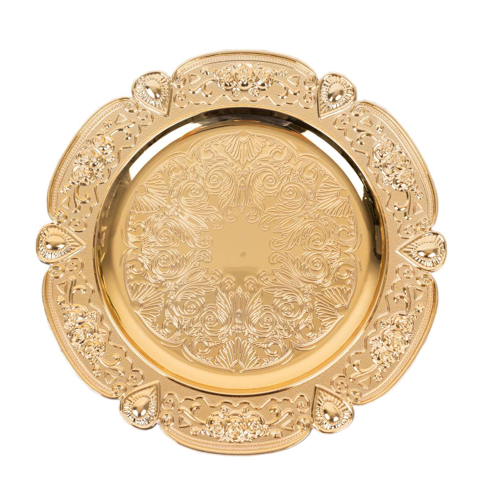 Ornate Gold Embossed Charger Plate - Image 3