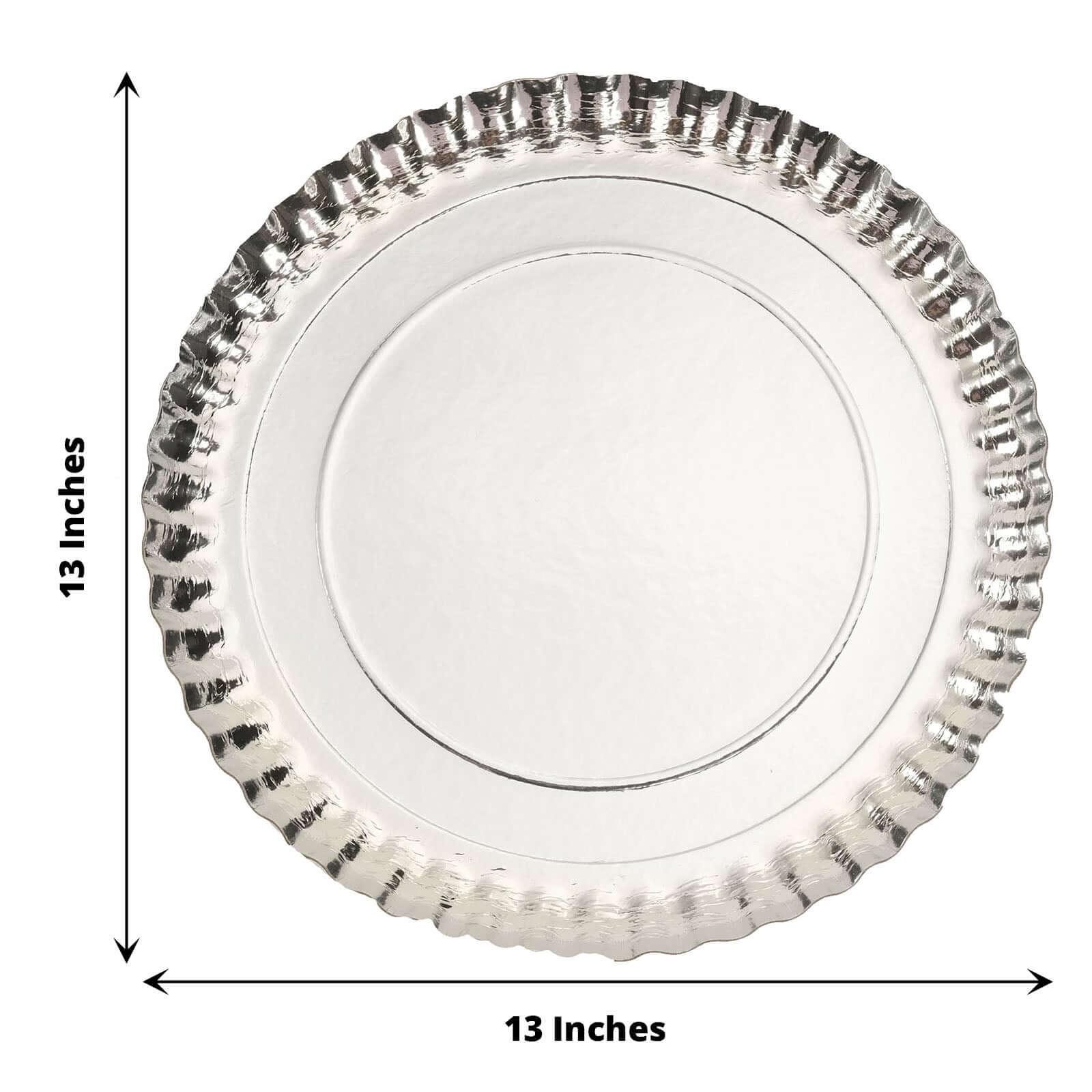Silver Scalloped Charger Plate - Image 2