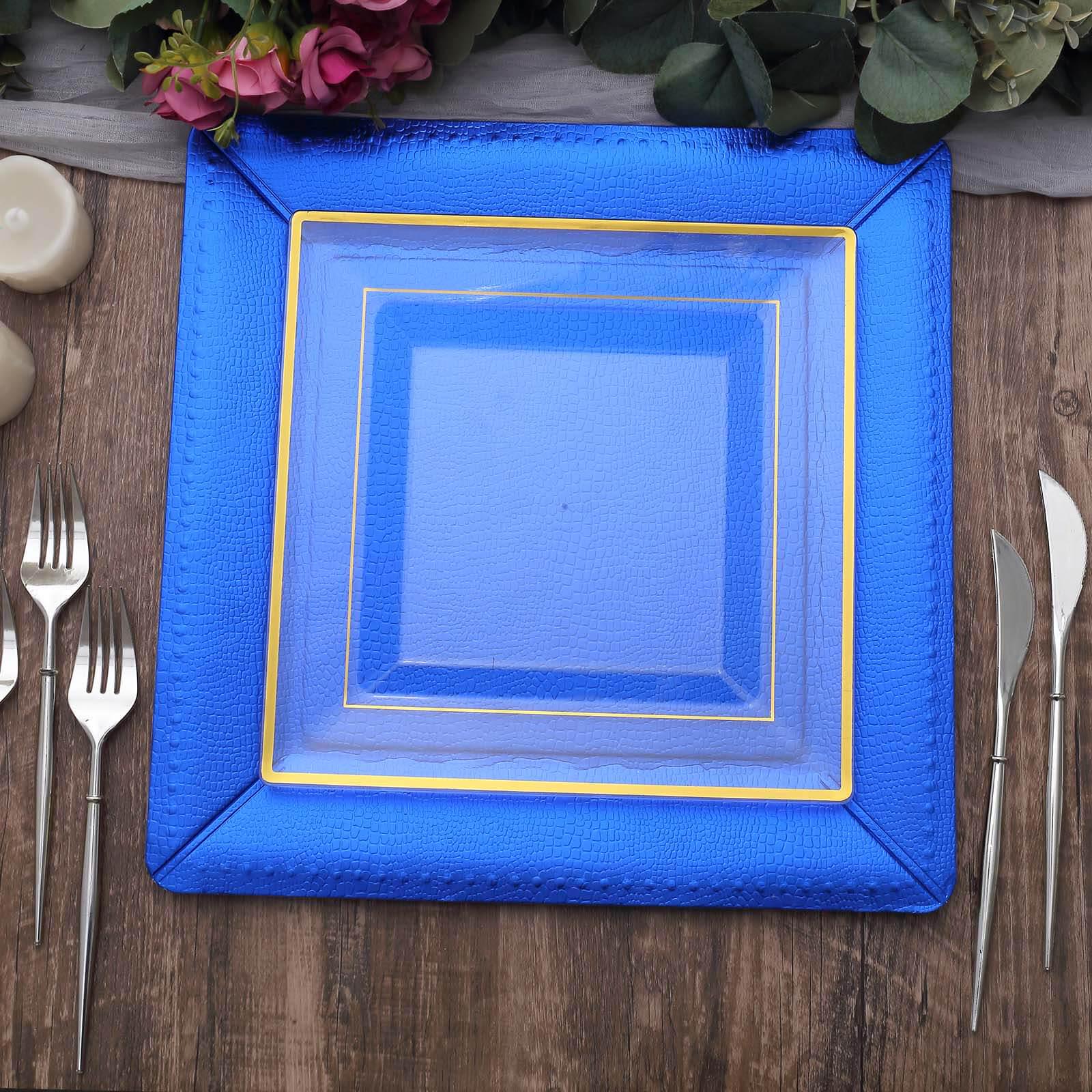 Cobalt Blue Square Charger Plate