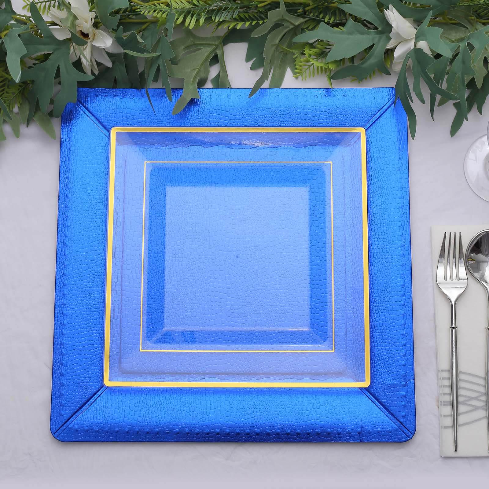 Cobalt Blue Square Charger Plate - Image 4