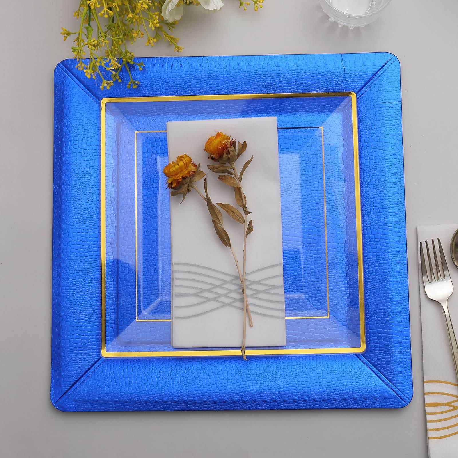 Cobalt Blue Square Charger Plate - Image 5