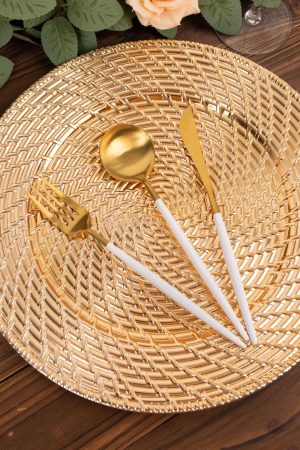 Gold Woven Charger Plate