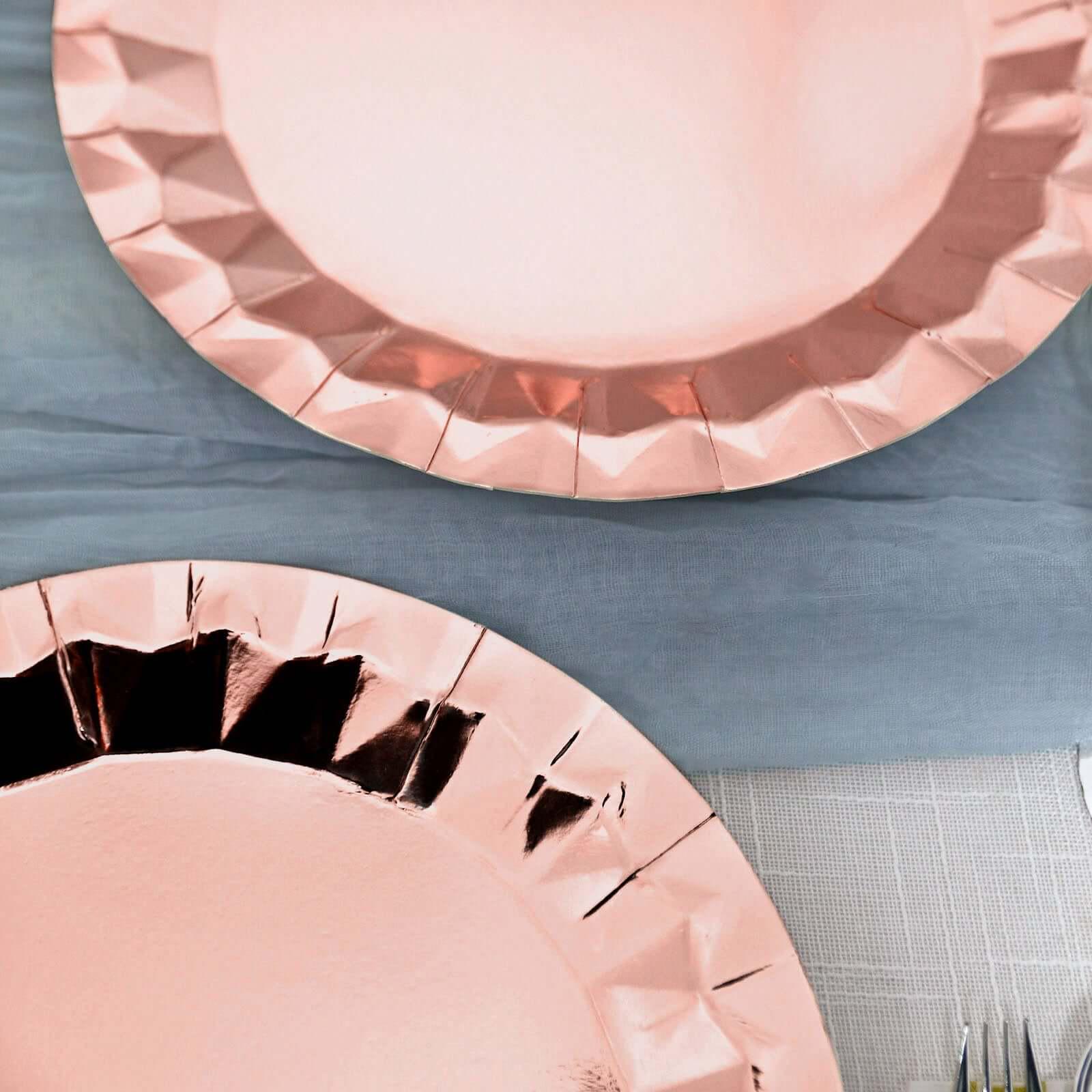 Blush Pink Faceted Charger Plate - Image 5