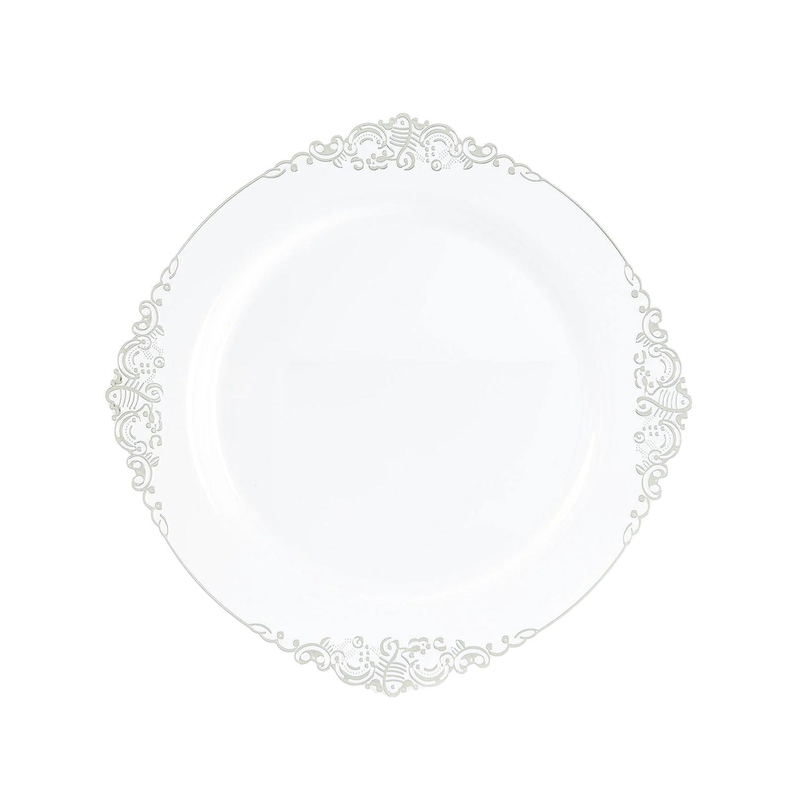 White Ornate Charger Plate - Image 5